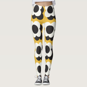 Leggings Style scandinave, motif vintage fleuri