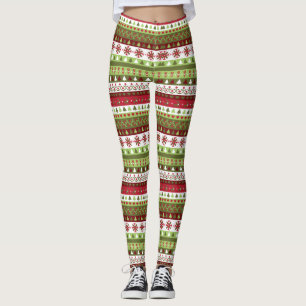Leggings style Sweater de Noël 