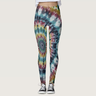 Leggings Style Tie-Dye Rétro sur une paire de Moderne Perso
