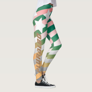 Leggings Stylish monogrammed line étoiles entraînement moti