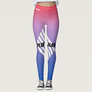 Leggings Stylisme monogrammed bleu dégradé