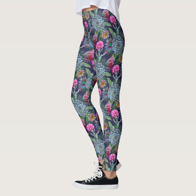 Leggings Succulent jardin tropical (Gauche)