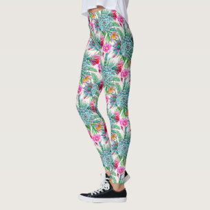 Leggings Succulent jardin tropical
