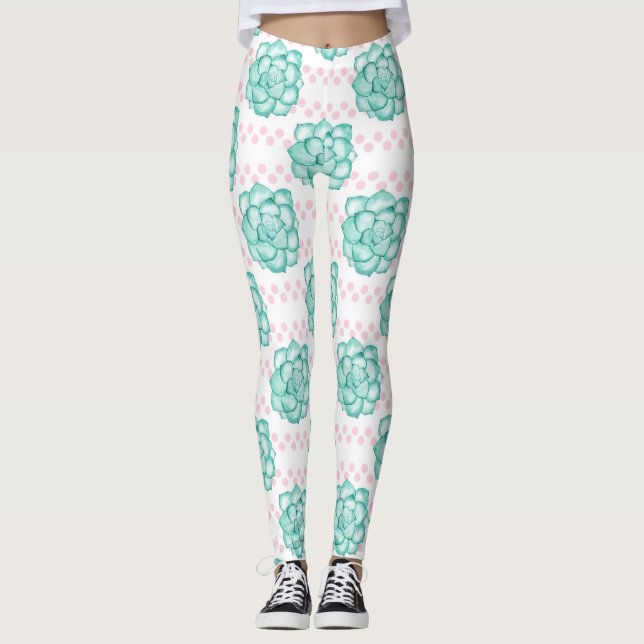 Leggings Succulent vert (Devant)