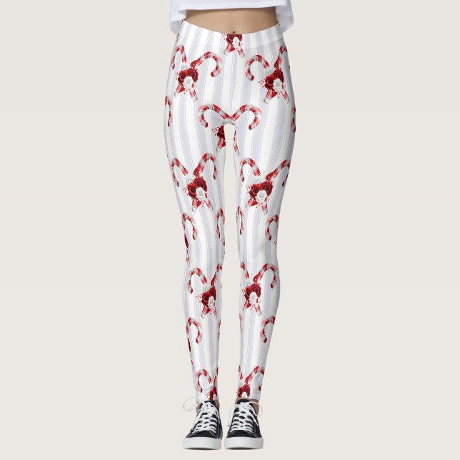Leggings Sucre de canne mignon et lunatique (Devant)
