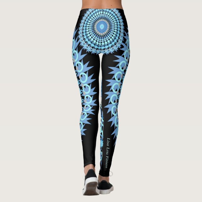 Leggings Sucrerie de bleu et d'oeil au beurre noir (Dos)