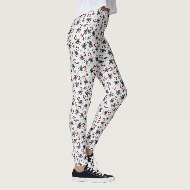 Leggings Sucres de canne festifs & Holly (Droite)