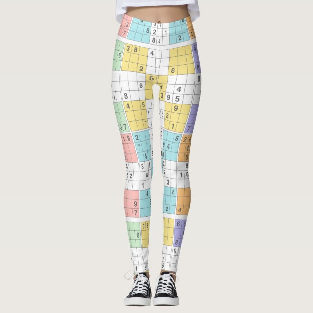 leggings sudoku pastel (Devant)