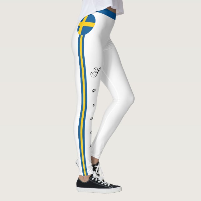 Leggings Suède et Suède Drapeau mode, les fans de voyage/ s (Droite)