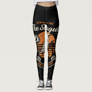 Leggings summer time the seagull vintage sairitrit