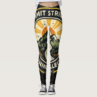 Leggings Summit Striders Vintage Trail Running Badge T-shir