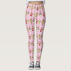 Leggings Sundaes de crème glacée rétro