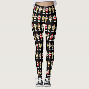 Leggings Sundaes de crème glacée rétro