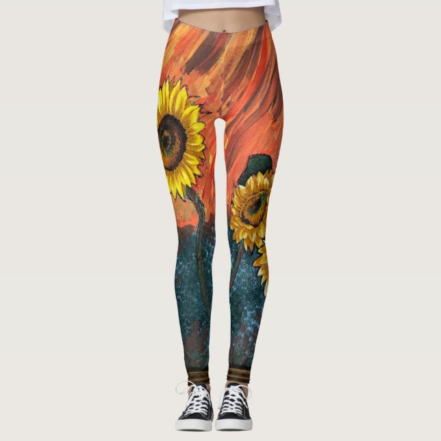Leggings Sunflower sucrée (Devant)