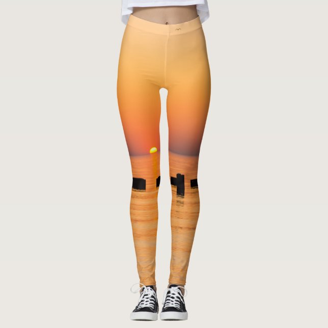 Leggings Sunrise Du Lac Orange (Devant)