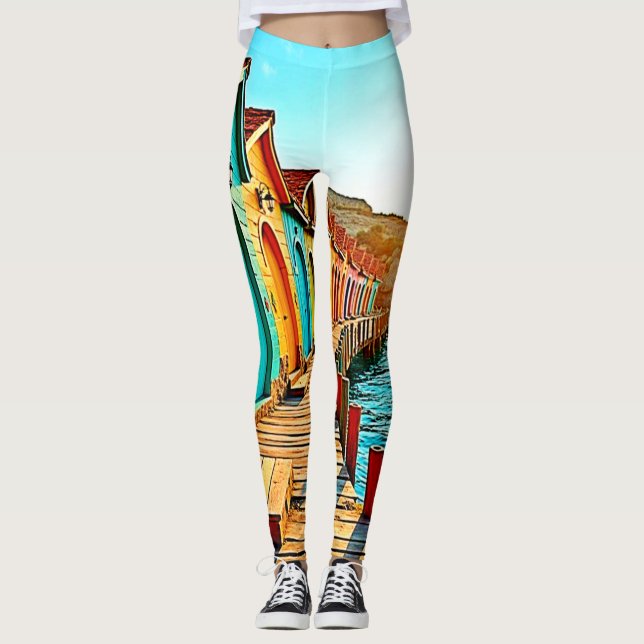 Leggings Sunset Bliss : Hues Balnéaires (Devant)