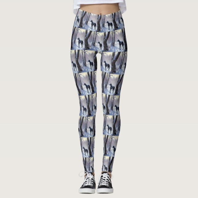 Leggings Super Danse Laisser Neige Noël (Devant)