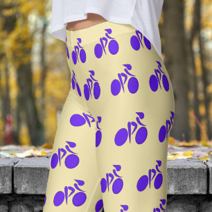 Leggings Superbe Vanille Blanche Femme Motif cycliste