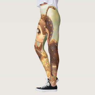 Leggings Sur les traces de l'or des fleurs.3