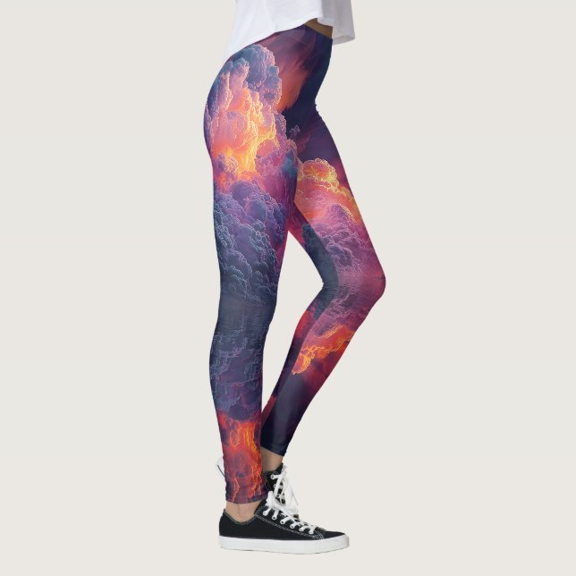 Leggings Surreal Glowing Sunset Clouds Reflected In Water (Droite)