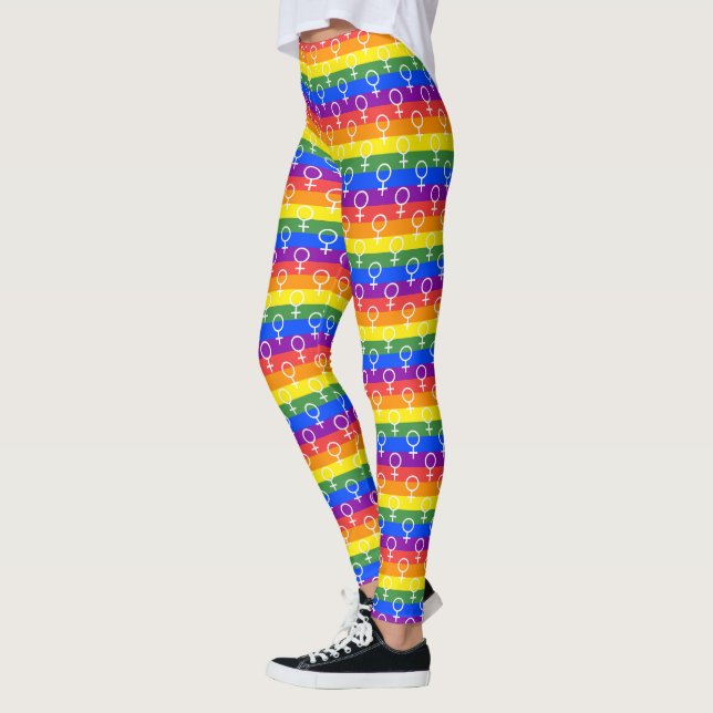 Leggings Symbole féminin Motif arc-en-ciel (Gauche)