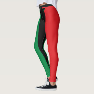 Leggings Symbole panafricain du drapeau mode Coeur & Unia