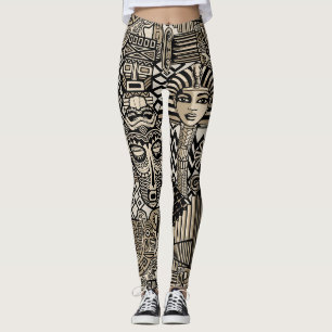 Leggings Symboles historiques anciens Style de tatouage