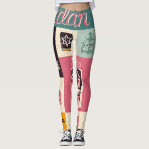 Leggings Symboles illustrés de la culture jordanienne