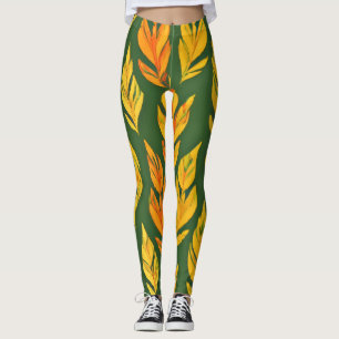 Leggings Symphonie de la feuille automnale