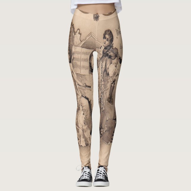 Leggings Symphonie hérissée (Devant)