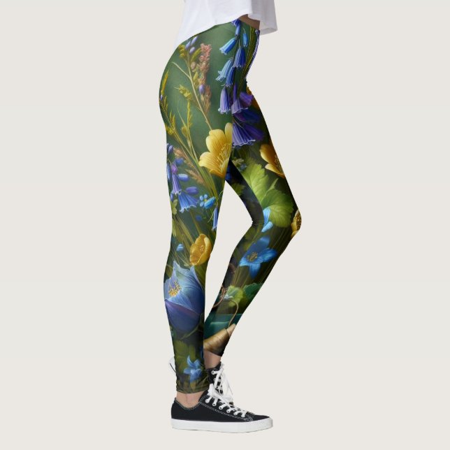 Leggings symphoniques floraux (Droite)