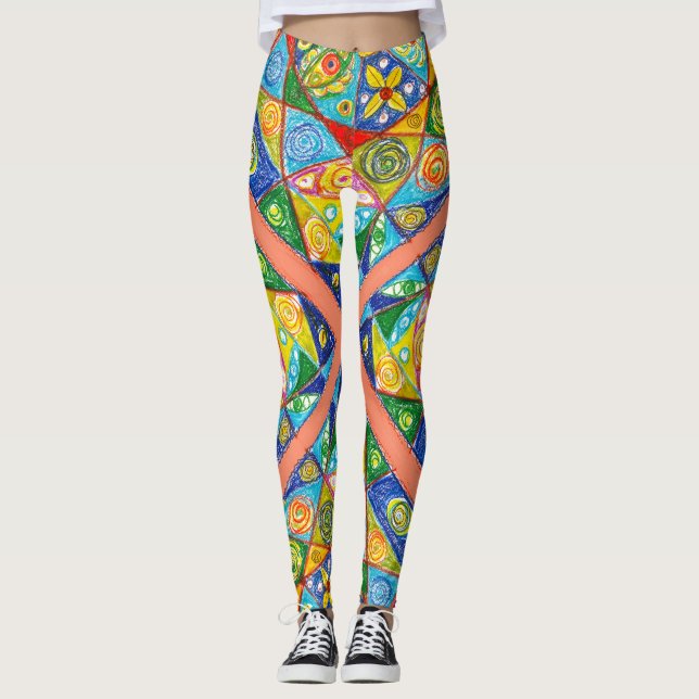 Leggings Système Abstrait (Devant)