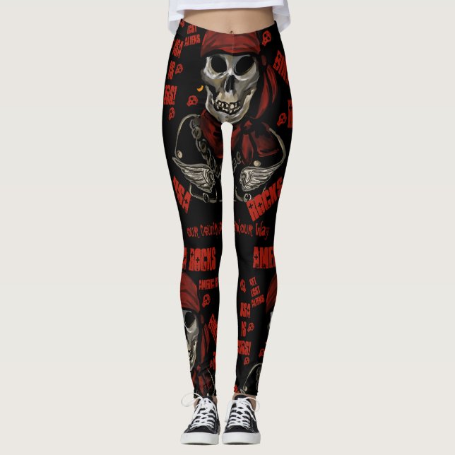Leggings T-shirt BIKERS (Devant)
