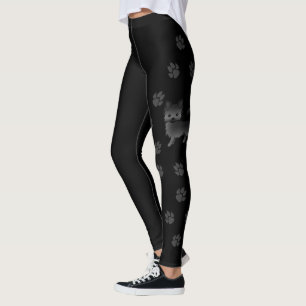 Leggings T-shirt Chien de dessin animé Chihuahua à manteau 