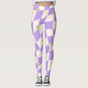 Leggings Tableau de contrôle du coeur floral de la margueri