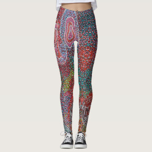 Leggings Tableau de points par des artistes autochtones aus