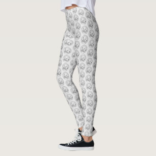 Leggings Tableau Dogo Argentino - Art Chien original