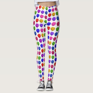 Leggings Taches ou gouttes colorées d'aquarelle