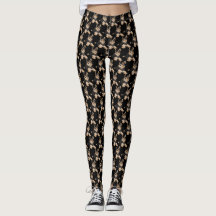 Leggings Take Your Terrier To Work AllOver Pattern
