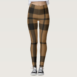 Leggings Tan, Brown et noir Scottish Tartan Heritage