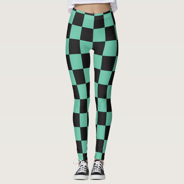 Leggings Tanjiro Kamado/ Kimetsu no Yaiba (couche démoniaqu (Devant)