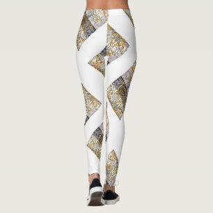 Leggings Tapisserie en dentelle d'or et d'argent Kaleidosco