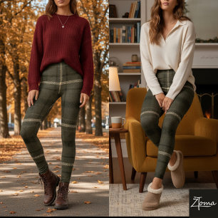 Leggings Tartan de Fêtes Éclatant