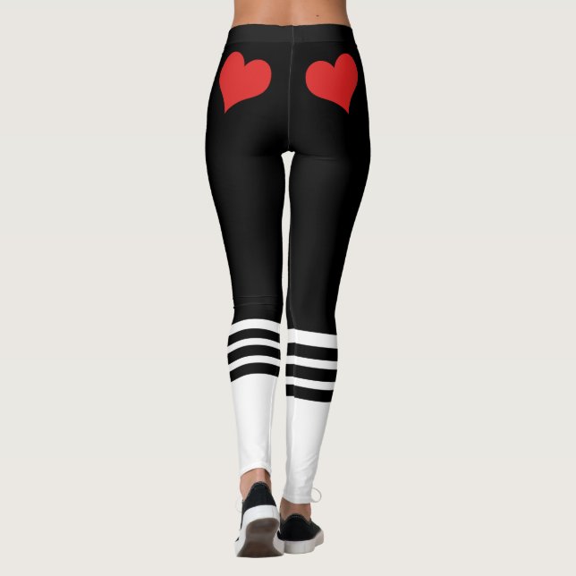 Leggings Team Bride Red Heart (Dos)