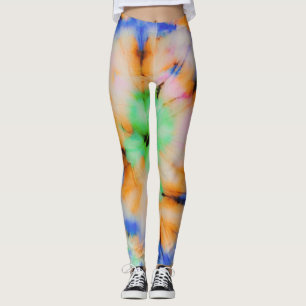 Leggings Teinture à tarte noire, Grungy Vintage.