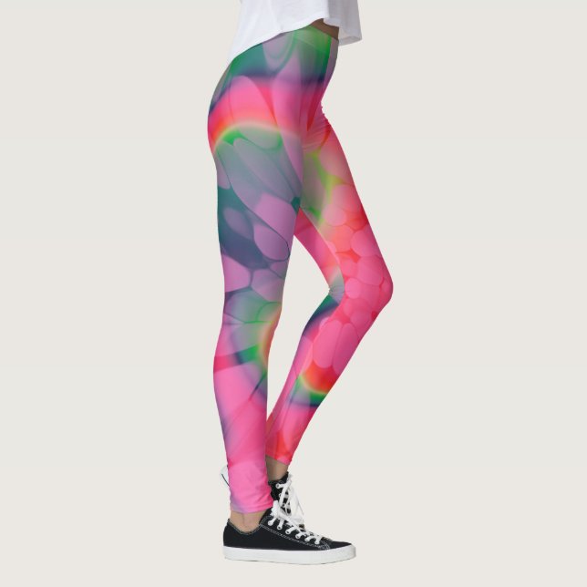 Leggings Teinture Cravate de pastèque (Droite)