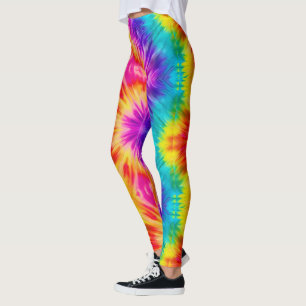 Leggings Teinture vibrante à cravate arc-en-ciel
