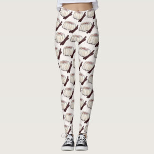 Leggings Temblek Puerto Rican Nouvel An Pudding De Coco