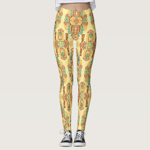 Leggings Tendance ethnique Vintage : Carrelage sans fil boh