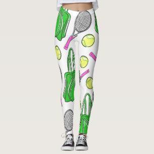 Leggings Tennis Racquet Boules de sac Preppy